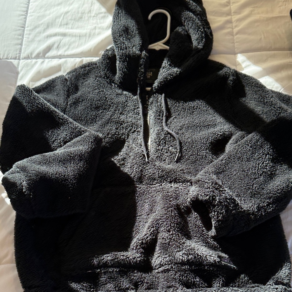 Billabong Black Zip Up Fleece Sweater